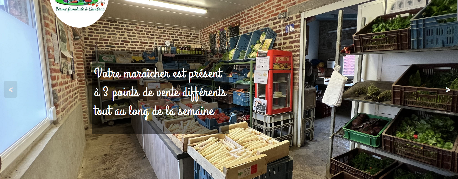 Aperçu du site du stage